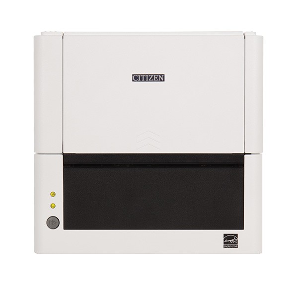 Citizen CL E321 Desktop Label Printer White Front Facing