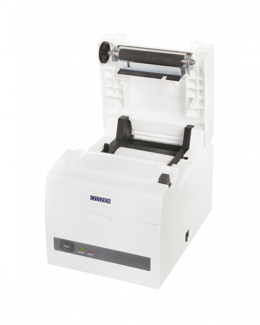 Citizen CT S310II Thermal Receipt Printer Open Left Facing white