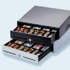 Metapace K2 Cash Drawer open facing left