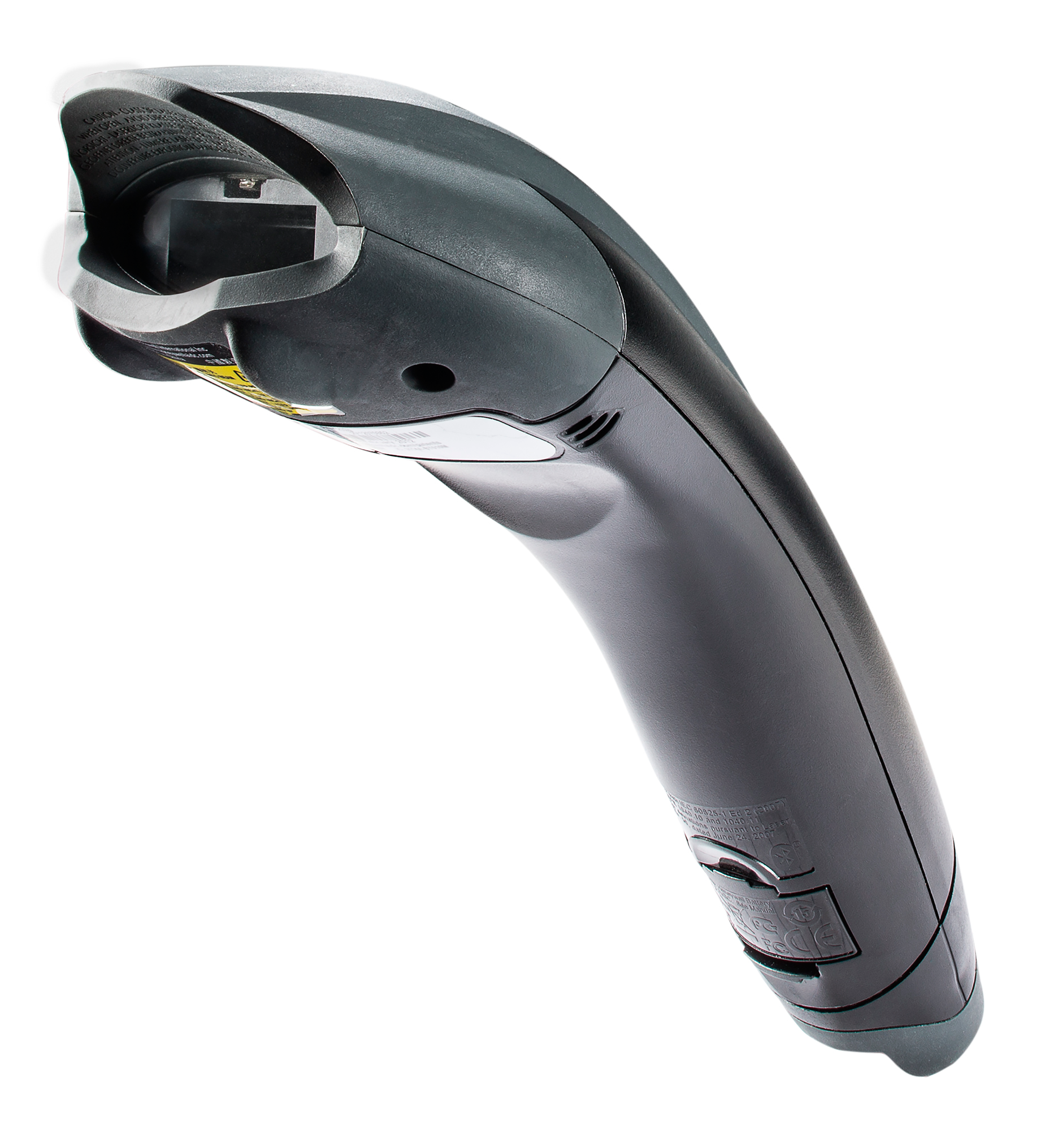 Honeywell 1202g Voyager Wireless Single Line Laser Barcode Scanner left facing