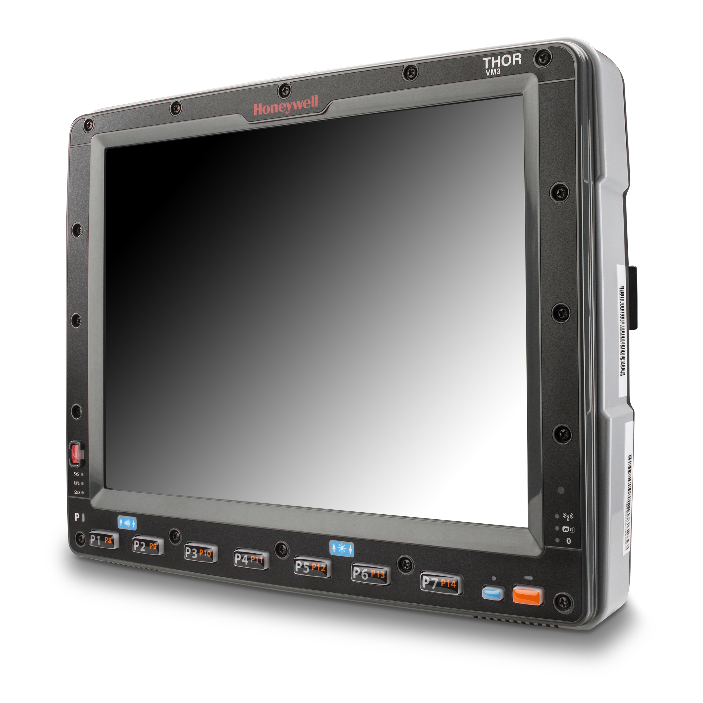 Thor VM3 Vehicle Mounted Computer facing left blank screen