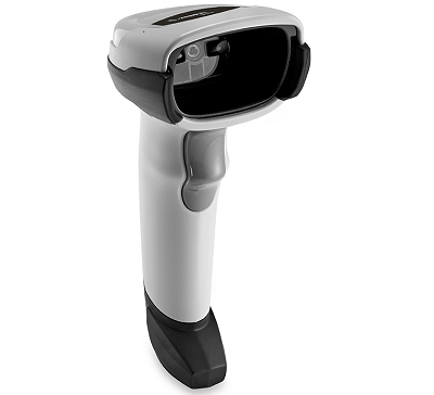 Zebra DS2208 Corded Handheld Barcode Scanner White Right Facing