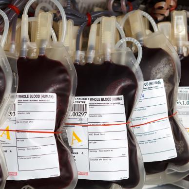 Healthcare Blood Plasma Bag Label