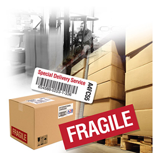 ITW B220 Wax Ribbon Warehouse applications