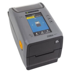 Zebra ZD611T Premium Thermal Transfer Desktop Printer. This compact and robust printer is designed for high-quality, long-lasting label printing using thermal transfer technology. It features a colour touchscreen for intuitive operation, advanced connectivity options, and durable construction, making it ideal for various industries including retail, healthcare, and manufacturing.
