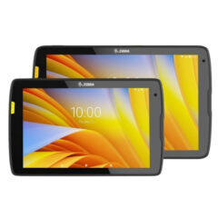 Zebra ET45 Wi-Fi & 5G Android Rugged Tablet, showcasing a durable design, vibrant display, and advanced connectivity for enterprise mobility solutions.