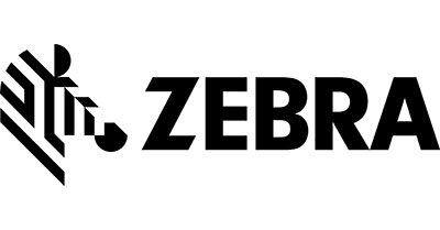 Zebra Technologies logo featuring a stylized black and white zebra head on the left, accompanied by the bold black text 'ZEBRA' on the right, symbolizing innovation and reliability in enterprise solutions.
