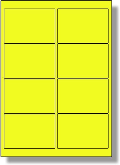 Flourescent Paper Permanent Adhesive - LEMON